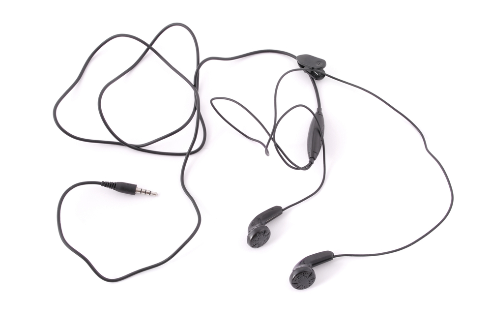 tangled wire headphones